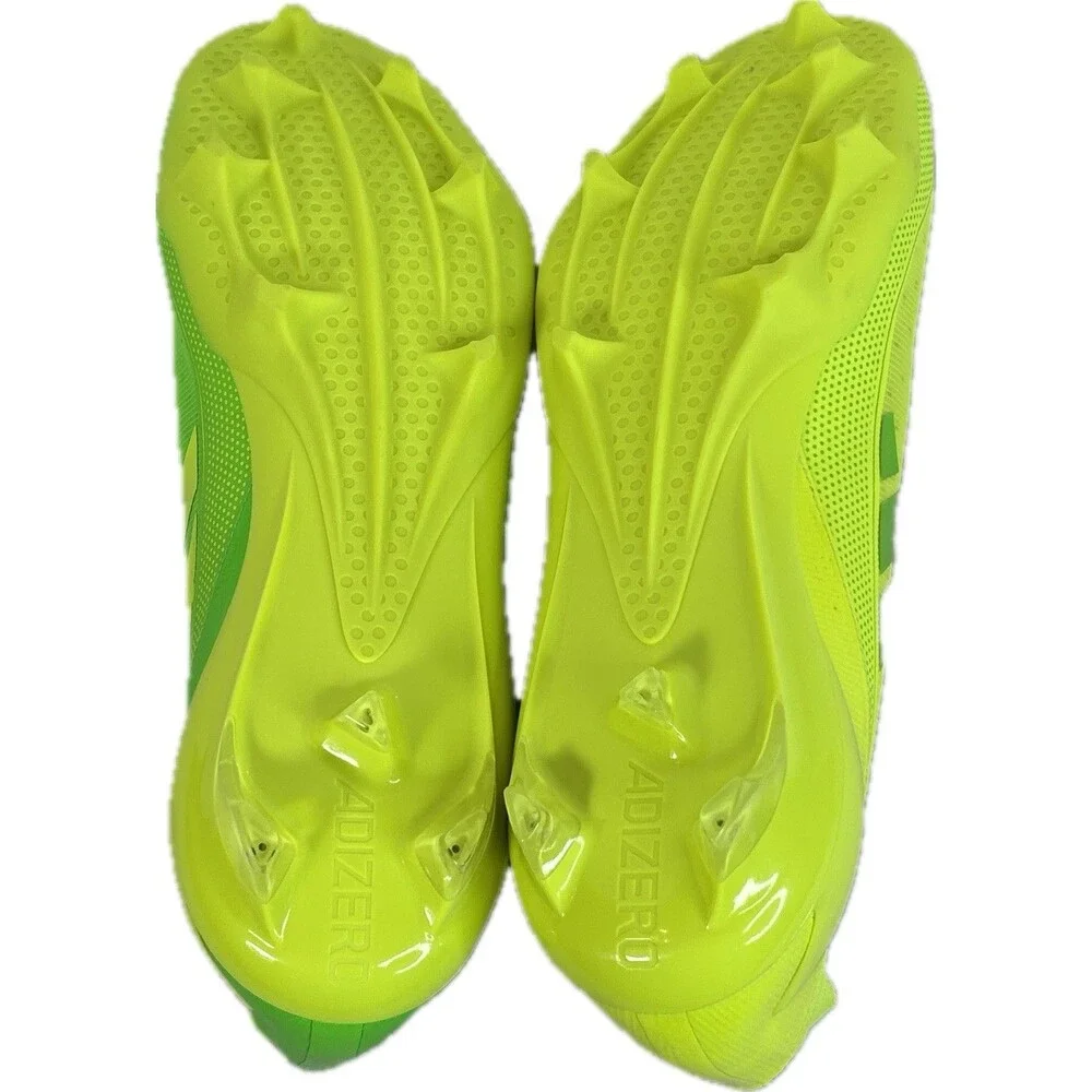 Adidas Adizero Electric Football Cleat Lemon Lime Mens Size 16 New